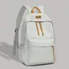 Mochila Simples Transfronteiriça, Grande Capacidade, Cor Sólida, Novo Estilo, Mochila Escolar para Estudante, Viagem de Curta Distância, Mochila de Alto Valor