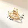 Pinza para el Cabello Estilo Coreano Gama Alta Pequeña Geométrica Aleación Simple Elegante Estrella de Cinco Puntas Parte Posterior de la Cabeza Pinza de Tiburón Moño de Cabello Accesorio para el Cabello