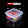 Caixa de Almoço Quadrada Transparente de Grau Alimentício, Adequada para Uso na Geladeira e no Micro-ondas, Caixa de Plástico Espessado Especificamente para Aquecimento no Micro-ondas