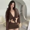 Nuevo traje de baño de dos piezas de cuatro piezas para mujer que cubre el vientre, adelgazante, para vacaciones en la playa, traje de baño para aguas termales para mujer [entrega de una pieza]]