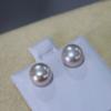 Fiebre Mismo Estilo Perla Natural de Agua Dulce Tipo Moño Aretes de Perla Plata S925 Aretes Vintage Chapados en Oro de 14K