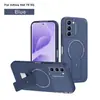 Funda magnética para teléfono tipo piel compatible con Transsion Infinix Note60, Hot70, con soporte, cubierta protectora anticaída