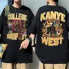 Camiseta Estampada Pablo de Kanye West Camiseta da Vida de Pablo Moda Hip-Hop Unissex de Verão
