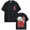 Camiseta con Estampado de Anime Inuyasha para Hombres y Mujeres, Camiseta Casual Oversized, Streetwear de Dibujos Animados Retro, Adecuada para Hombres y Mujeres