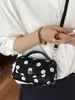 Bolsa Lonchera de Lunares Estilo Francés para Mujer 2026 Nuevo Modelo Bolso de Mano Texturizado para el Trabajo Moda de Nicho Elegante Bolso de Hombro Cruzado