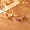 Pendientes Brillantes de Zirconia de Alta Gama con Artesanía Exquisita, Modernos y Elegantes, Accesorios para Orejas de Moda con un Estilo Único de Influencer de Nicho
