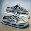 Zuecos para hombre transfronterizos modelo 2026 para uso exterior en verano, antideslizantes, resistentes al olor, de suela gruesa, que aumentan la altura, con amortiguación de aire, sandalias amortiguadoras