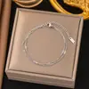 Pulsera de Acero de Titanio Dongguan Transfronteriza, No se Desvanece, Estilo Nuevo, Accesorios Japoneses y Coreanos, Pulsera para Mujer, Oro de 18K, Moderna, Lujo Ligero, Sensación de Alta Gama
