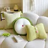 Almofada decorativa estilo Ins, coração feminino, verde, para sofá de sala, encosto, suporte lombar, fronha, almofada decorativa para bay window