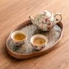 Fábrica Ru Kiln Pastel Nove Pêssego Bule de Cerâmica Único Pote Conjunto de Chá Kung Fu Chinês de Alta Qualidade Bule Não Quente