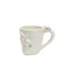 Taza de Café de Cerámica con Conejo en Relieve de Pascua Estilo Pastoral Taza de Cerámica Estilo Ins Taza de Leche de Pascua