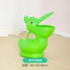Cubo de basura de dibujos animados con pájaro de boca grande. Cubo de basura para jardín de infantes. Caja de Cáscara de Fruta de Dibujos Animados. Cubo de limpieza. Cubo de basura para niños