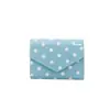 Billetera pequeña de lunares de moda estilo coreano para mujer, disponible en múltiples colores, suave y duradera, monedero tipo clutch para mujer estilo ins