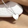 Colar de Coração para Mulheres Design de Nicho Acessórios Estilo Coreano ins Estilo Hip Hop Garota Popular Corrente Doce Cool para Clavícula Joias Transfronteiriças