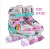 Patinetas de Comercio Electrónico Transfronterizo, Patines, Patines de Ruedas Dobles con Luces para Niños Principiantes, Hombres y Mujeres