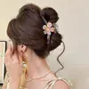 Exquisito pasador de pelo estilo coreano para mujer, pinza de tiburón delicada de alta gama, dulce y fresco para primavera y verano, pinza de garra pequeña y fresca para recogidos.