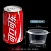 Vasos desechables para salsa, 25/50/100 recipientes pequeños para condimentos, Cajas para llevar de 2 piezas, Cajas para condimentos, 4 cajas para salsa