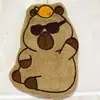 Toalla de Mano de Dibujos Animados Linda Capibara Tipo Colgante Cocina Baño Toalla Terciopelo de Coral Absorbente Secado Rápido Toalla de Mano