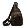 Bolsa de Peito para Comércio Exterior Transfronteiriço para Mulheres 2026 Casual Ombro Transversal Esportiva Moda Couro Macio Lavado Bolsa de Peito Atacado