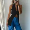 Ropa de Mujer Estilo Europeo y Americano 2025 Nuevo Chaleco de Punto sin Mangas Sexy para Chica Caliente con Escote en V y Abertura Aliexpress