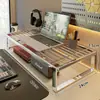 Soporte para monitor de computadora, soporte de enfriamiento para laptop, base para pantalla de escritorio, organizador de escritorio