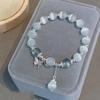 Pulsera de Mariposa de Cristal Ópalo para Mujer Pulsera Gris Moonlight Ins Versátil Elegante Moderna Estudiante alta calidad