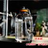 Garrafa de Água Esportiva Fitness Fashionável de Grande Capacidade Cor Gradiente Chaleira Canudo Alça Portátil Plástico Copo Espacial Copo de Água Fria