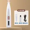 Aparador de pelos para patas de pet com luz LED à prova d'água para cães e gatos, máquina de tosa elétrica recarregável com luz para aparar pelos de cachorro