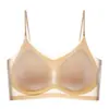 Sujetador de Espalda Bonita Nuevo Estilo Ultra Delgado de Verano para Mujer, Sujetador sin Costuras Push-Up para Pecho Pequeño, Sujetador Deportivo Bandeau Reductor para Pecho Grande para Mujer