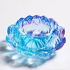 Base de Lámpara de Mantequilla, Lámpara de Loto de Ocho Hojas de Siete Colores, Portavelas, Lámpara Eterna, Lámpara de Ofrenda, Lámpara de Buda, Lámpara de Aceite de Templo, Recipiente para Lámpara