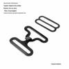 Conjunto de 3 Peças de Fivela de Ajuste de Flor para Gola de Uniforme Jk Diâmetro Interno 18mm Fivela de Gravata Borboleta Fivelas de Gancho em 8/Montanha para Alça de Ombro/Alça de Sutiã