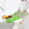 Guantes para Lavar Platos de Terciopelo con Posicionamiento Libre de Olores Plus Guantes de Cuero para Lavandería Impermeables para Tareas Domésticas Guantes de Goma Engrosados