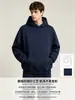 Sudadera con Capucha de Peso Pesado con Bucle Personalización Empresa Ropa de Trabajo Holgada Hombro Caído Primavera Otoño Viaje al Trabajo Uniforme de Trabajo Estampar Logo