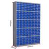 Gabinete de Piezas Tipo Cajón Espesado de 75/48/100 con Gabinete Inferior para Herramientas Tarjeta de Muestras Gabinete para Tornillos Gabinete Yuan