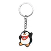 Venda Direta da Fábrica Formato de Pinguim Desenho Animado Fofo Pingente de Chave Boneca DIY Criativo Chaveiro de Cola Macia Acessórios