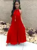 L0110 Aliexpress Amazon Moda de Verano para Mujeres Europeas y Americanas Vestido Sexy Plisado