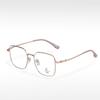 H5806 en stock seda dorada moderno japonés y coreano miopía montura de gafas para estudiantes caja retro artística gafas de estilo igual de celebridad de Internet