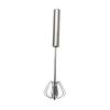 Novo Batedor de Ovos Semiautomático de Aço Inoxidável Ferramenta de Mistura de Cozinha Batedor de Creme e Ovos Batedor Rotativo