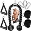 Tríceps jalón alto bajo cuerda manija equipo de entrenamiento accesorios pórtico de gimnasio hebilla de tobillo jalón superficial bíceps