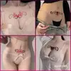 Tatuajes Temporales Sexy Partes Íntimas Abdomen Inferior Succubus Deseo Puro Abdomen Cintura Trasera Tótem de Corazón Pecho Jugo Impermeable