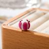 Han Yu-borde Pétalos de lirio del valle cuentas sueltas Flor de Lanling cuentas de vidrio aretes pulsera pasador cuentas accesorios de joyería para DIY
