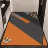 Alfombrilla de suelo de tierra de diatomeas estilo lujo ligero, Alfombrilla de pie absorbente de agua y secado rápido para baño, Alfombrilla separadora de seco y húmedo para entrada de baño, Alfombrilla antideslizante
