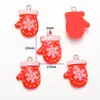 Serie Navideña de Resina DIY Colgante de Papá Noel Regalo Muñeco de Nieve Pulsera Llavero Colgante Decorativo W462