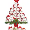 Nuevo colgante plano de acrílico decoración de árbol de Navidad animal colgante DIY regalo de fiesta de Navidad