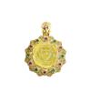 Colgante de Ámbar Natural Guan Yu Collar de Girasol de Ámbar Dorado Fábrica de Joyería Venta al por Mayor Dropshipping S3122702