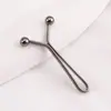 Artefacto para ceñir la cintura clip de bola de acero ajustable apriete clip en forma de U metal dorado negro plateado hebilla de fijación para cintura de pantalones ropa