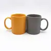 Caneca Simples Esmaltada Fosca Branca Alta Temperatura Café 11oz Cerâmica Presente Exportação para Japão Comércio Exterior