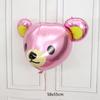 Globo de película de aluminio con cabeza de animal de león, mono, elefante, cachorro, panda, de dibujos animados, estéreo 4D, transfronterizo