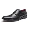 Zapatos de hombre de gran tamaño transfronterizos, nueva colección de otoño, versátiles y elegantes, estilo brogue británico para negocios, zapatos europeos de alta gama
