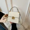 Bolso Bandolera Sencillo y Elegante 2026 Verano Nuevo de Moda Bolso de Mano para la Oficina y el Trayecto Bolso Cuadrado Pequeño Estilo Coreano Color Sólido Bolso de Hombro